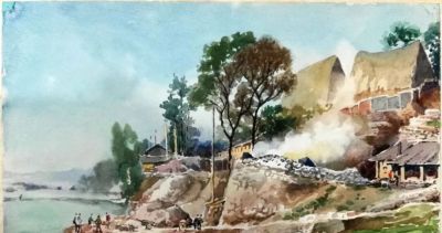 一生业余画画，他笔下的水彩，道尽了家乡的美 - 图画吧TUHUABA