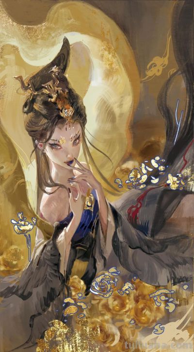 当东方神话遇上水彩：闺秀侠女、精怪神祇，每一幅都藏着千年奇幻 - 图画吧TUHUABA