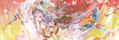 当东方神话遇上水彩：闺秀侠女、精怪神祇，每一幅都藏着千年奇幻 - 图画吧TUHUABA