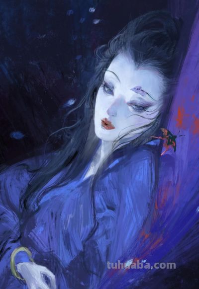 当东方神话遇上水彩：闺秀侠女、精怪神祇，每一幅都藏着千年奇幻 - 图画吧TUHUABA