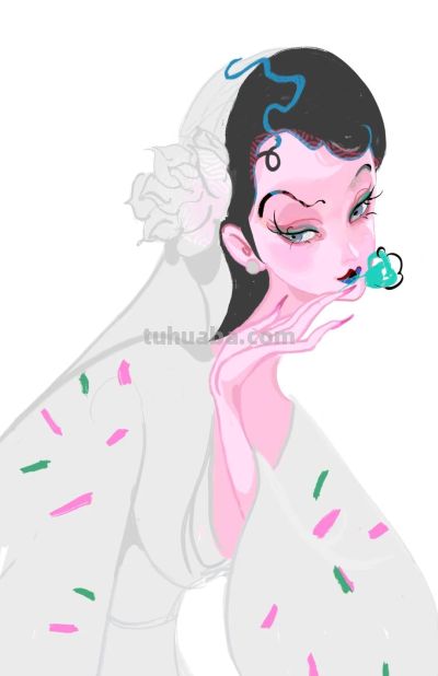 当东方神话遇上水彩：闺秀侠女、精怪神祇，每一幅都藏着千年奇幻 - 图画吧TUHUABA