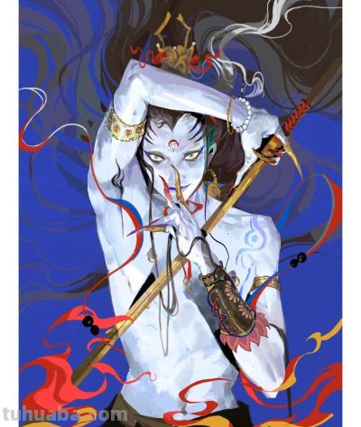 当东方神话遇上水彩：闺秀侠女、精怪神祇，每一幅都藏着千年奇幻 - 图画吧TUHUABA