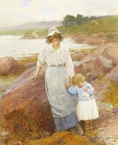 欧洲早期水彩画：英国传统水彩人物作品 - 图画吧TUHUABA