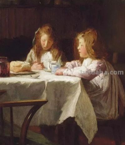 欧洲早期水彩画：英国传统水彩人物作品 - 图画吧TUHUABA