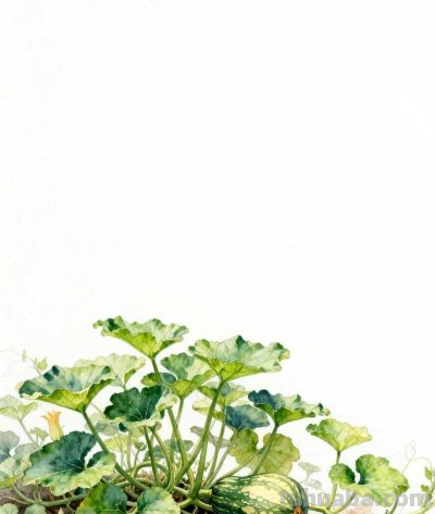 水彩画｜南瓜 - 图画吧TUHUABA