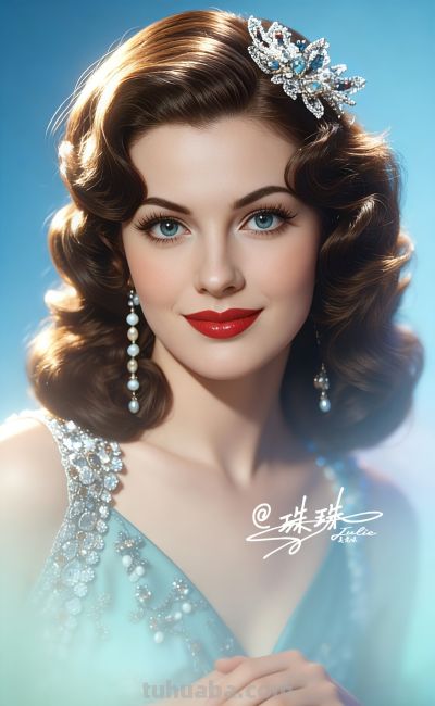 绝美油画——蓝眸似地中海的晴空，她是画布上定格的欧式缪斯 - 图画吧TUHUABA