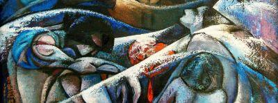 《艰辛系列 • 生存 • 绝唱 • 》油画作品解析 - 图画吧TUHUABA