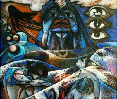 《艰辛系列 • 生存 • 绝唱 • 》油画作品解析 - 图画吧TUHUABA