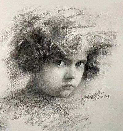 女孩的素描画像 - 今日头条