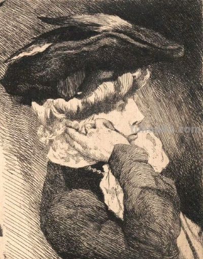 扎实，精彩，细致的素描，丹麦画家弗兰斯·施瓦茨作品 - 图画吧TUHUABA