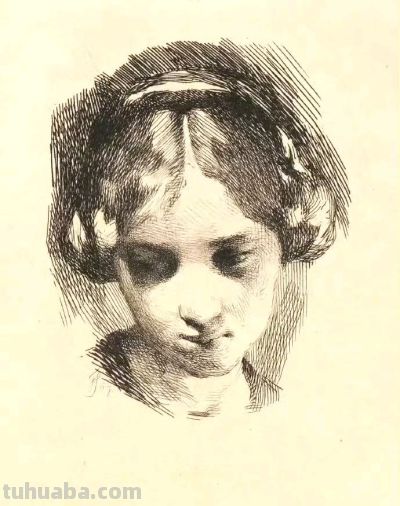 扎实，精彩，细致的素描，丹麦画家弗兰斯·施瓦茨作品 - 图画吧TUHUABA