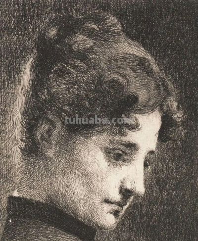 扎实，精彩，细致的素描，丹麦画家弗兰斯·施瓦茨作品 - 图画吧TUHUABA