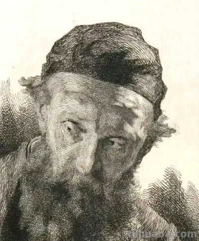 扎实，精彩，细致的素描，丹麦画家弗兰斯·施瓦茨作品 - 图画吧TUHUABA