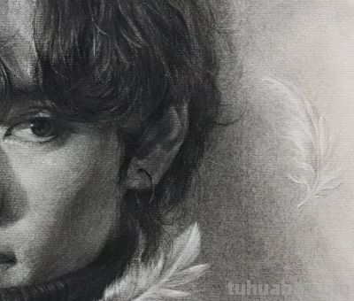 细腻温和的笔触，笔笔拿捏到位，韩国素描作品欣赏 - 图画吧TUHUABA