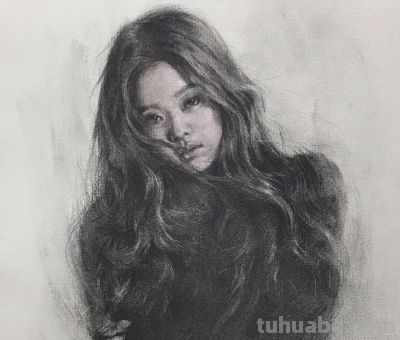 细腻温和的笔触，笔笔拿捏到位，韩国素描作品欣赏 - 图画吧TUHUABA