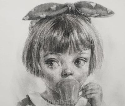 细腻温和的笔触，笔笔拿捏到位，韩国素描作品欣赏 - 图画吧TUHUABA