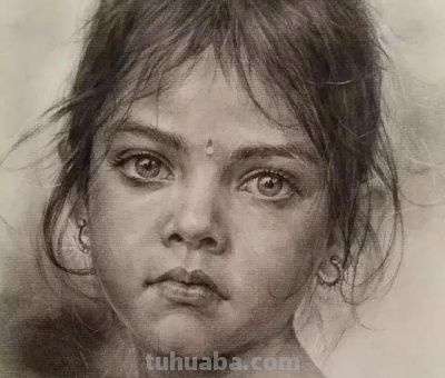 细腻温和的笔触，笔笔拿捏到位，韩国素描作品欣赏 - 图画吧TUHUABA