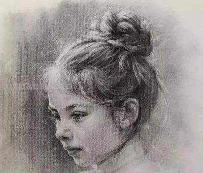 细腻温和的笔触，笔笔拿捏到位，韩国素描作品欣赏 - 图画吧TUHUABA