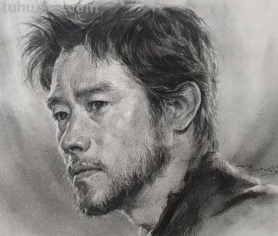 细腻温和的笔触，笔笔拿捏到位，韩国素描作品欣赏 - 图画吧TUHUABA