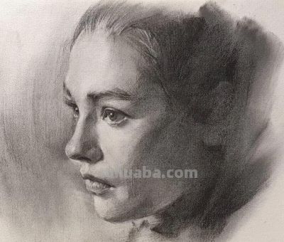 细腻温和的笔触，笔笔拿捏到位，韩国素描作品欣赏 - 图画吧TUHUABA