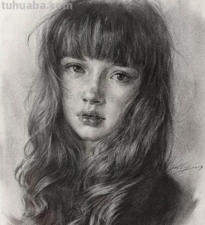 细腻温和的笔触，笔笔拿捏到位，韩国素描作品欣赏 - 图画吧TUHUABA