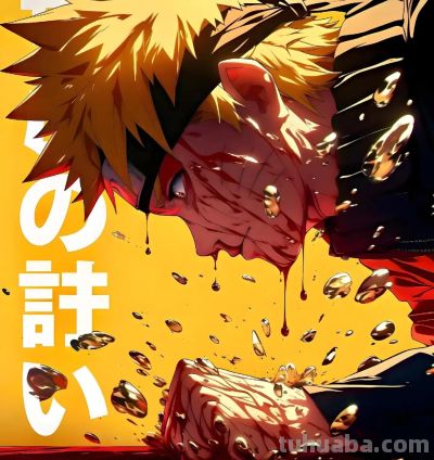 暗黑系高清壁纸｜动漫鸣人图片，有着愤怒和伤心神情，风格很炸裂 - 图画吧TUHUABA