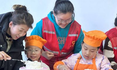 童趣烘焙迎新年 甜蜜时光乐满园——渭滨街道长虹路社区青少年蛋糕DIY活动 - 图画吧TUHUABA