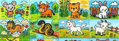 孩子卡通绘画必学｜十二生肖涂色入门宝典 - 今日头条