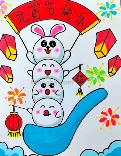 简笔画每日更新之元宵节快乐 - 今日头条