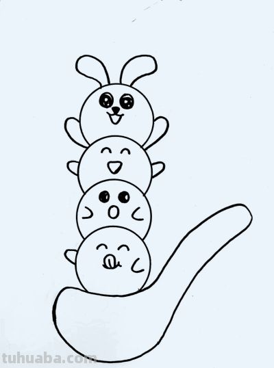 简笔画每日更新之元宵节快乐 - 图画吧TUHUABA