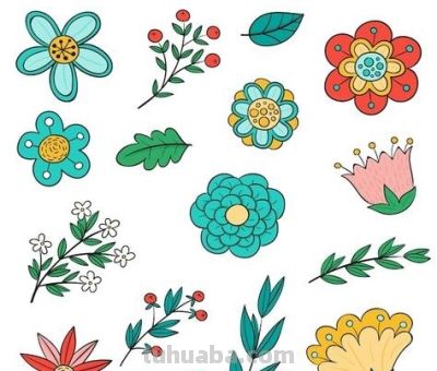 48张有颜色简笔画资料，给家里孩子画画收藏！有用 - 图画吧TUHUABA