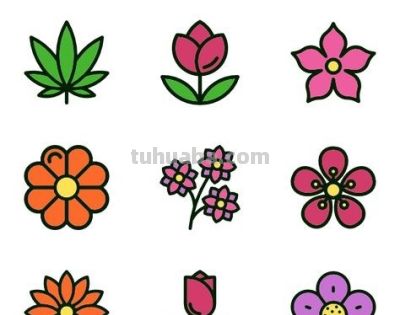 48张有颜色简笔画资料，给家里孩子画画收藏！有用 - 图画吧TUHUABA