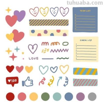 48张有颜色简笔画资料，给家里孩子画画收藏！有用 - 图画吧TUHUABA