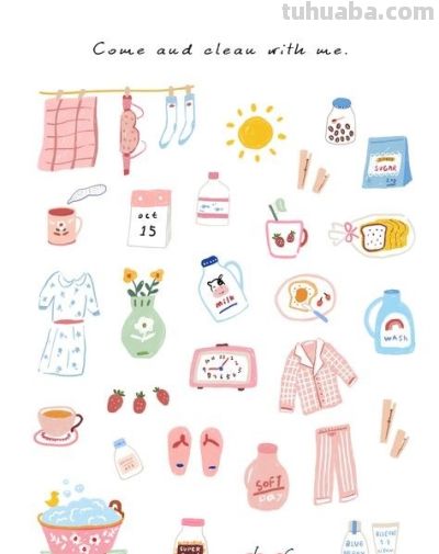 48张有颜色简笔画资料，给家里孩子画画收藏！有用 - 图画吧TUHUABA