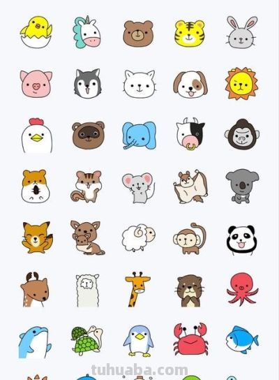 48张有颜色简笔画资料，给家里孩子画画收藏！有用 - 图画吧TUHUABA