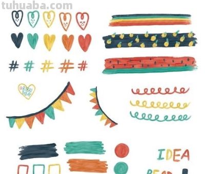 48张有颜色简笔画资料，给家里孩子画画收藏！有用 - 图画吧TUHUABA