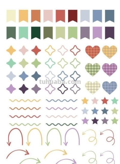 48张有颜色简笔画资料，给家里孩子画画收藏！有用 - 图画吧TUHUABA