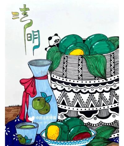 77张清明节主题画+清明节手抄报合集，建议收藏 - 图画吧TUHUABA