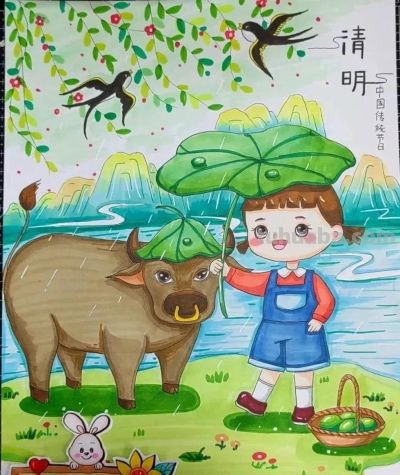 77张清明节主题画+清明节手抄报合集，建议收藏 - 图画吧TUHUABA