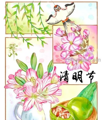 77张清明节主题画+清明节手抄报合集，建议收藏 - 图画吧TUHUABA