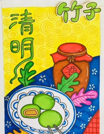 77张清明节主题画+清明节手抄报合集，建议收藏 - 图画吧TUHUABA