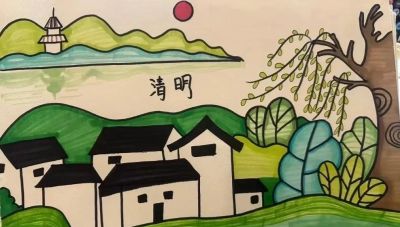 77张清明节主题画+清明节手抄报合集，建议收藏 - 图画吧TUHUABA