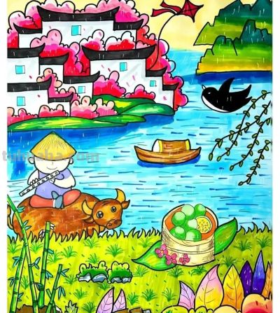 77张清明节主题画+清明节手抄报合集，建议收藏 - 图画吧TUHUABA