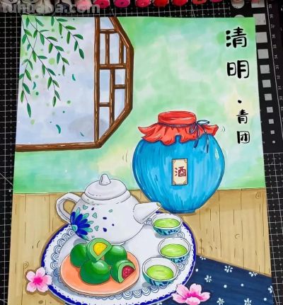 77张清明节主题画+清明节手抄报合集，建议收藏 - 图画吧TUHUABA