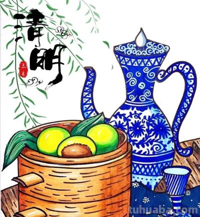 77张清明节主题画+清明节手抄报合集，建议收藏 - 图画吧TUHUABA