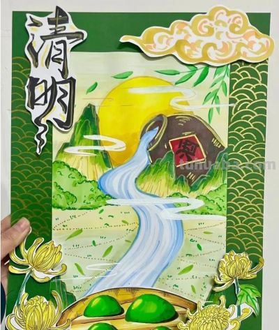 77张清明节主题画+清明节手抄报合集，建议收藏 - 图画吧TUHUABA