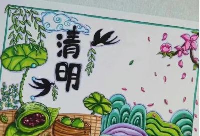 77张清明节主题画+清明节手抄报合集，建议收藏 - 图画吧TUHUABA