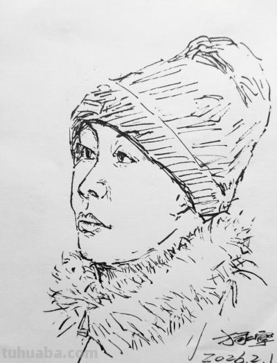 方永宁人物素描作品欣赏 - 图画吧TUHUABA