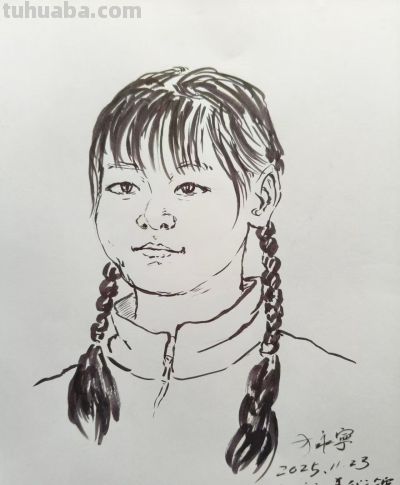 方永宁人物素描作品欣赏 - 图画吧TUHUABA