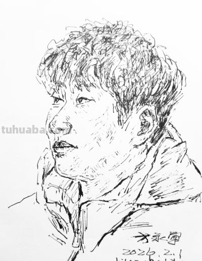 方永宁人物素描作品欣赏 - 图画吧TUHUABA